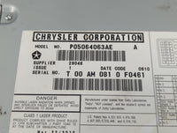 Dodge Caravan Am Fm Cd Player Radio Receiver - Oemusedautoparts1.com