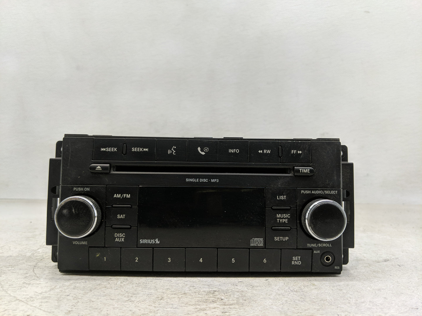 2008-2010 Dodge Charger Radio AM FM Cd Player Receiver Replacement P/N:P68021161AD Fits Fits 2008 2009 2010 OEM Used Auto Pa