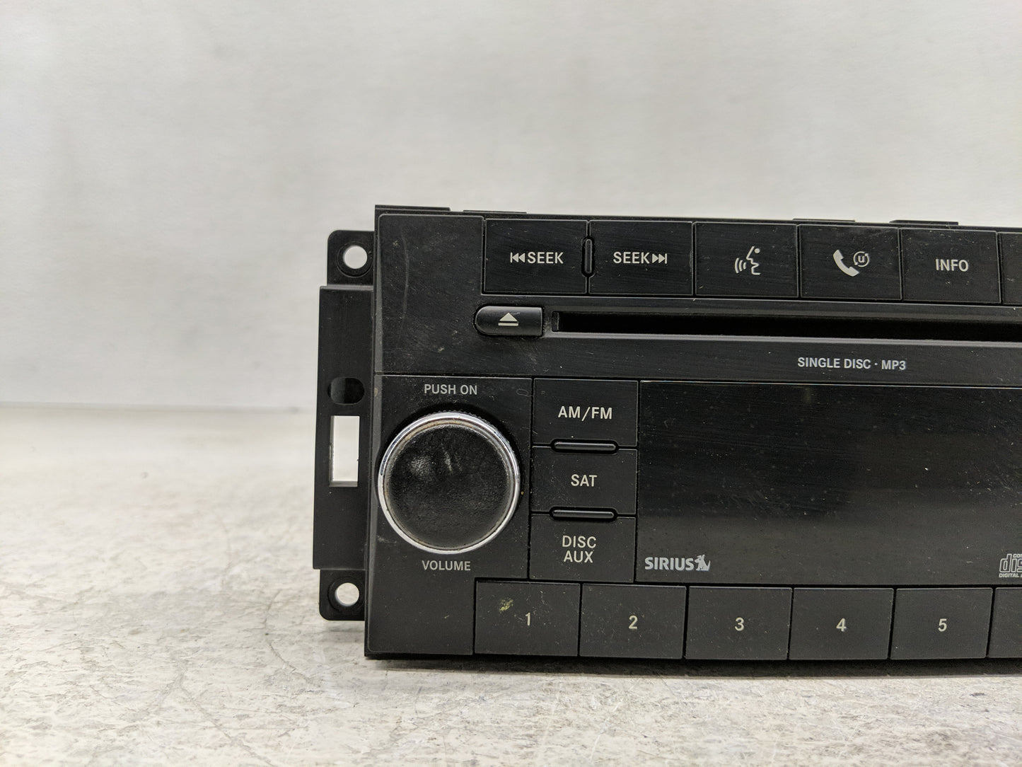 2008-2010 Dodge Charger Radio AM FM Cd Player Receiver Replacement P/N:P68021161AD Fits Fits 2008 2009 2010 OEM Used Auto Pa