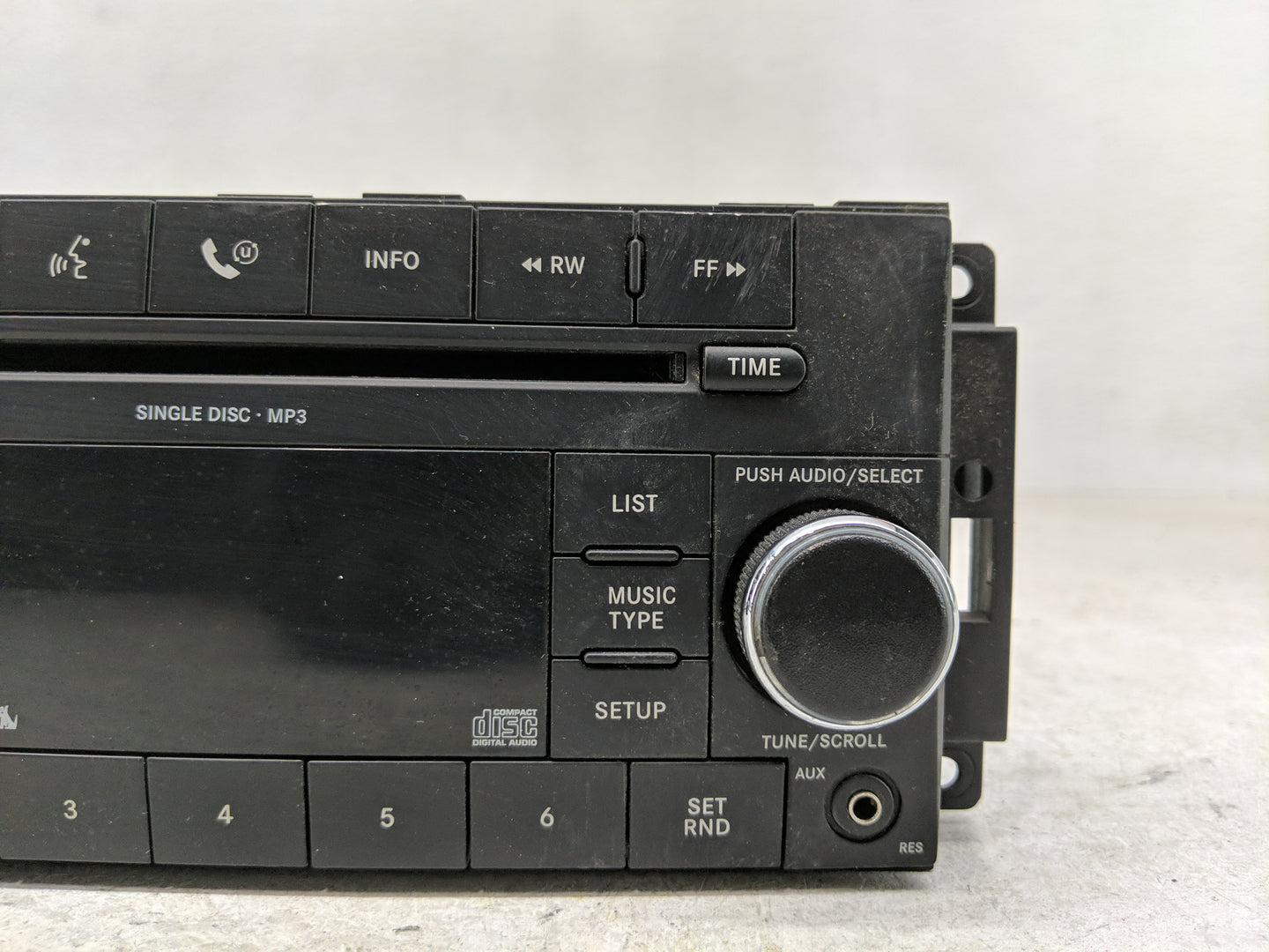 2008-2010 Dodge Charger Radio AM FM Cd Player Receiver Replacement P/N:P68021161AD Fits Fits 2008 2009 2010 OEM Used Auto Pa