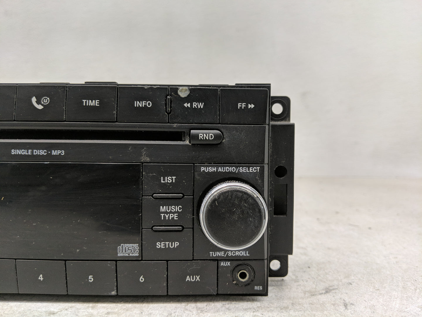2008-2010 Dodge Charger Radio AM FM Cd Player Receiver Replacement Fits Fits 2008 2009 2010 OEM Used Auto Parts - Oemusedaut