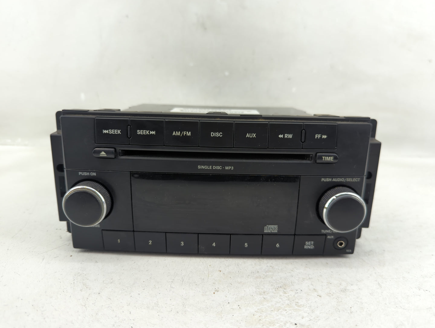 2008-2010 Dodge Charger Radio AM FM Cd Player Receiver Replacement P/N:P68021159AC Fits Fits 2008 2009 2010 OEM Used Auto Pa