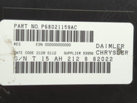 2008-2010 Dodge Charger Radio AM FM Cd Player Receiver Replacement P/N:P68021159AC Fits Fits 2008 2009 2010 OEM Used Auto Pa