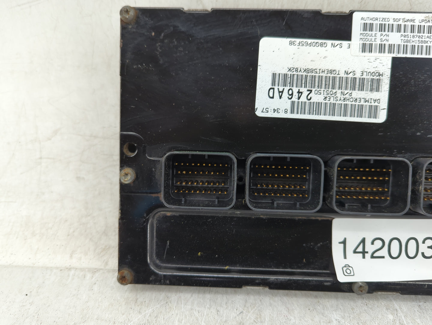 2008-2010 Dodge Charger PCM Engine Control Computer ECU ECM PCU OEM P/N:P05187021AE Fits Fits 2008 2009 2010 OEM Used Auto P