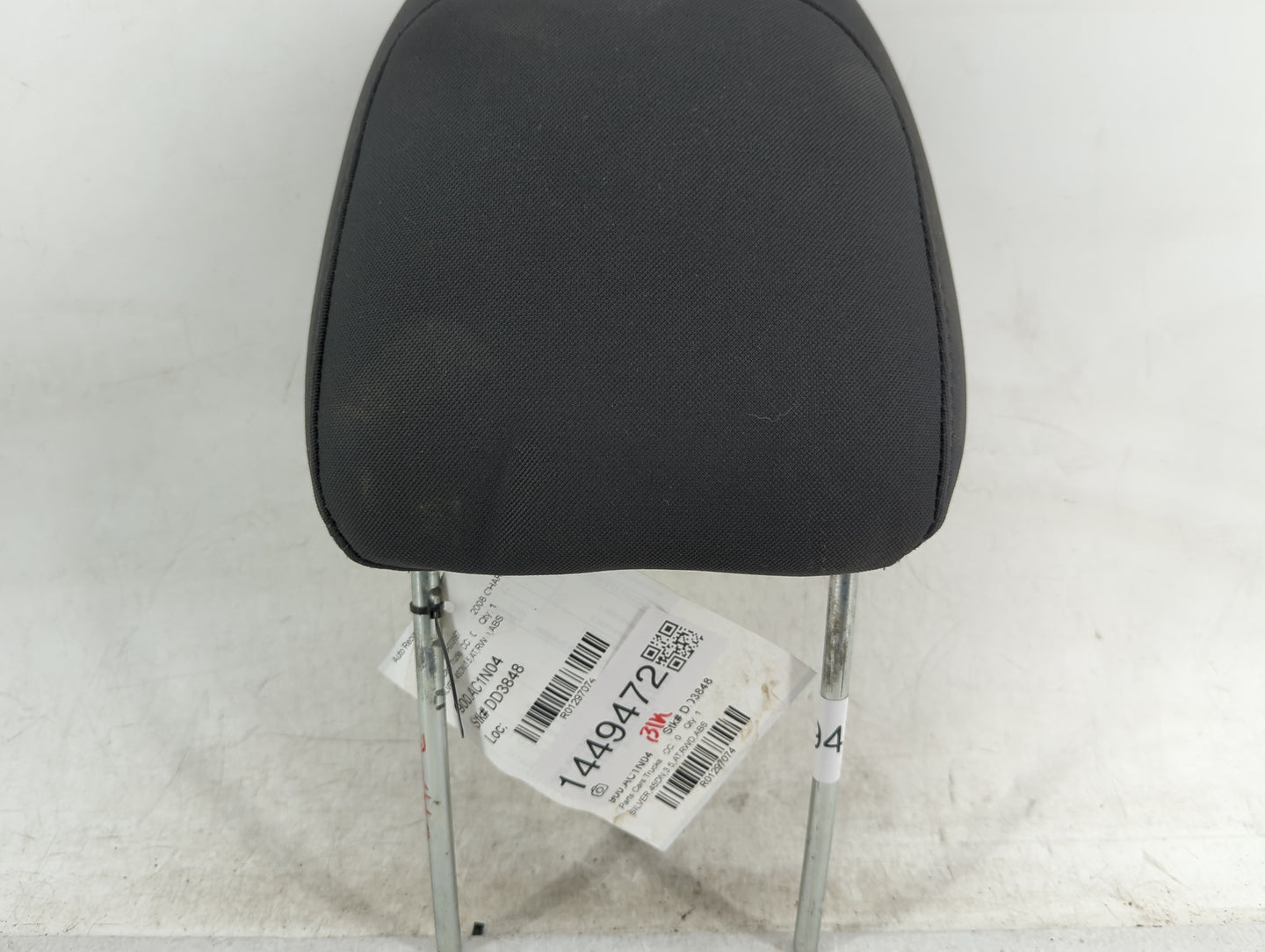 2006-2008 Dodge Charger Headrest Head Rest Front Driver Seat Black - Oemusedautoparts1.com