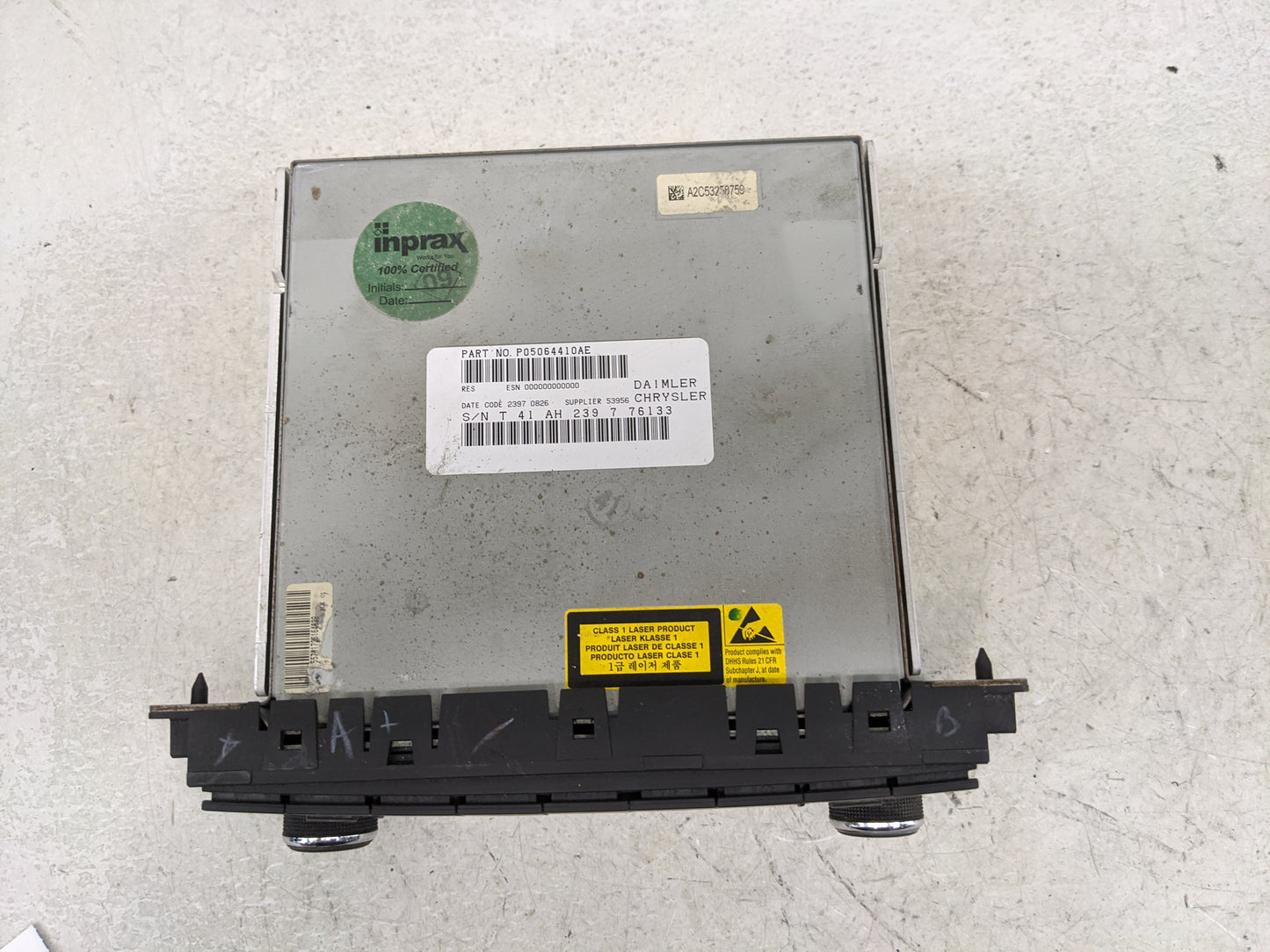 2008-2009 Dodge Charger Radio AM FM Cd Player Receiver Replacement P/N:P05064410AE A2C53241149 Fits Fits 2008 2009 2010 OEM 