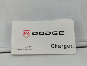 2008 Dodge Charger Owners Manual Book Guide OEM Used Auto Parts - Oemusedautoparts1.com