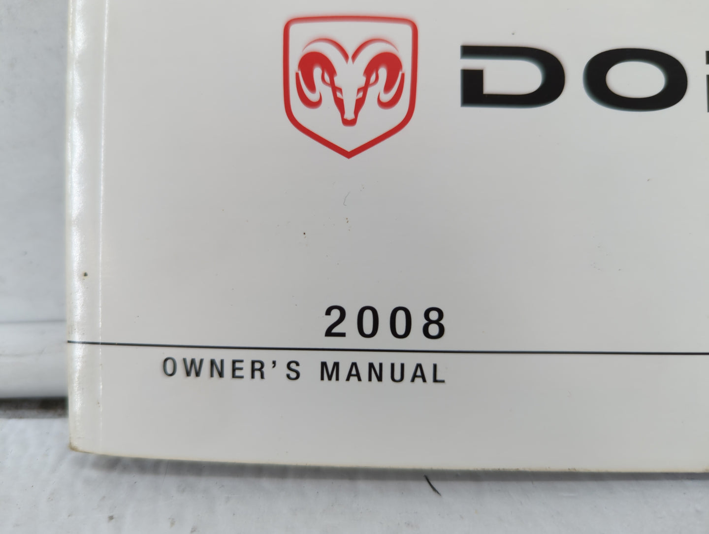2008 Dodge Charger Owners Manual Book Guide OEM Used Auto Parts - Oemusedautoparts1.com