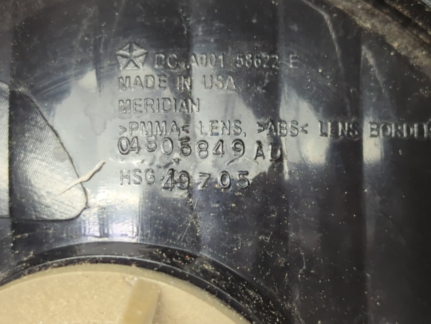 2006-2008 Dodge Charger Tail Light Assembly Driver Left OEM P/N:04805849AD 04805849AB Fits Fits 2006 2007 2008 OEM Used Auto