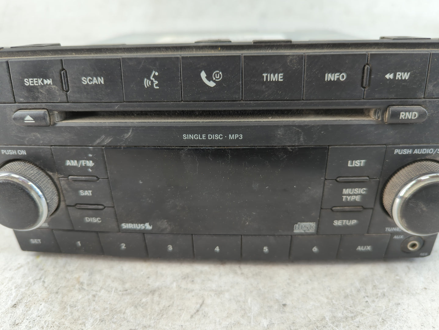 2008-2009 Dodge Charger Radio AM FM Cd Player Receiver Replacement P/N:P05064420AF Fits Fits 2008 2009 2010 OEM Used Auto Pa
