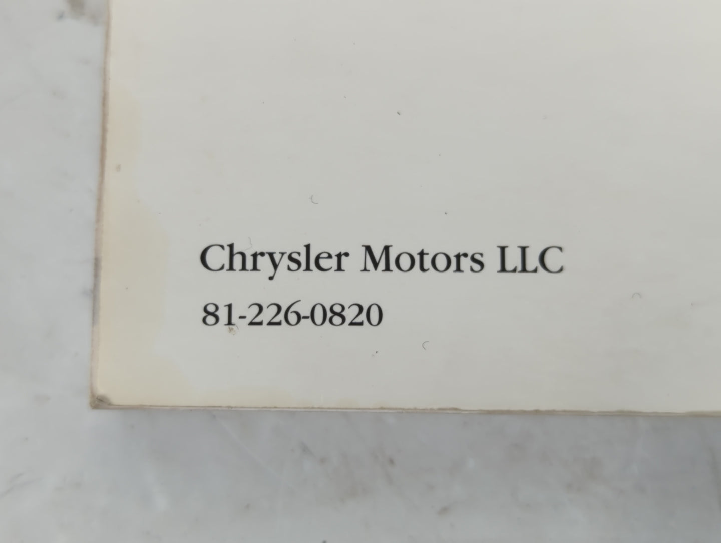 2008 Dodge Charger Owners Manual Book Guide P/N:81-226-0820 OEM Used Auto Parts - Oemusedautoparts1.com