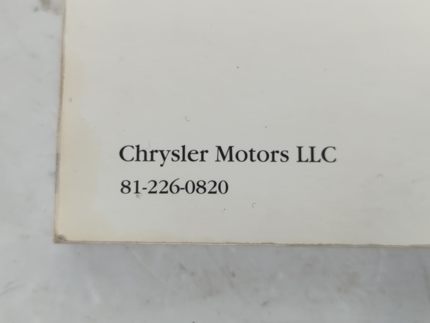 2008 Dodge Charger Owners Manual Book Guide P/N:81-226-0820 OEM Used Auto Parts - Oemusedautoparts1.com