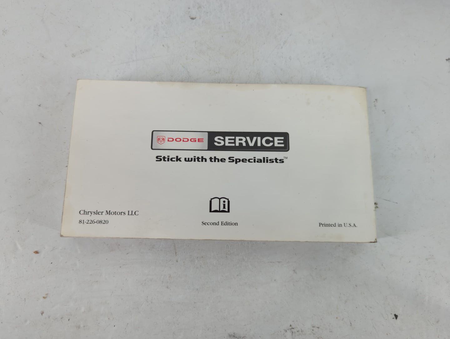 2008 Dodge Charger Owners Manual Book Guide P/N:81-226-0820 OEM Used Auto Parts - Oemusedautoparts1.com