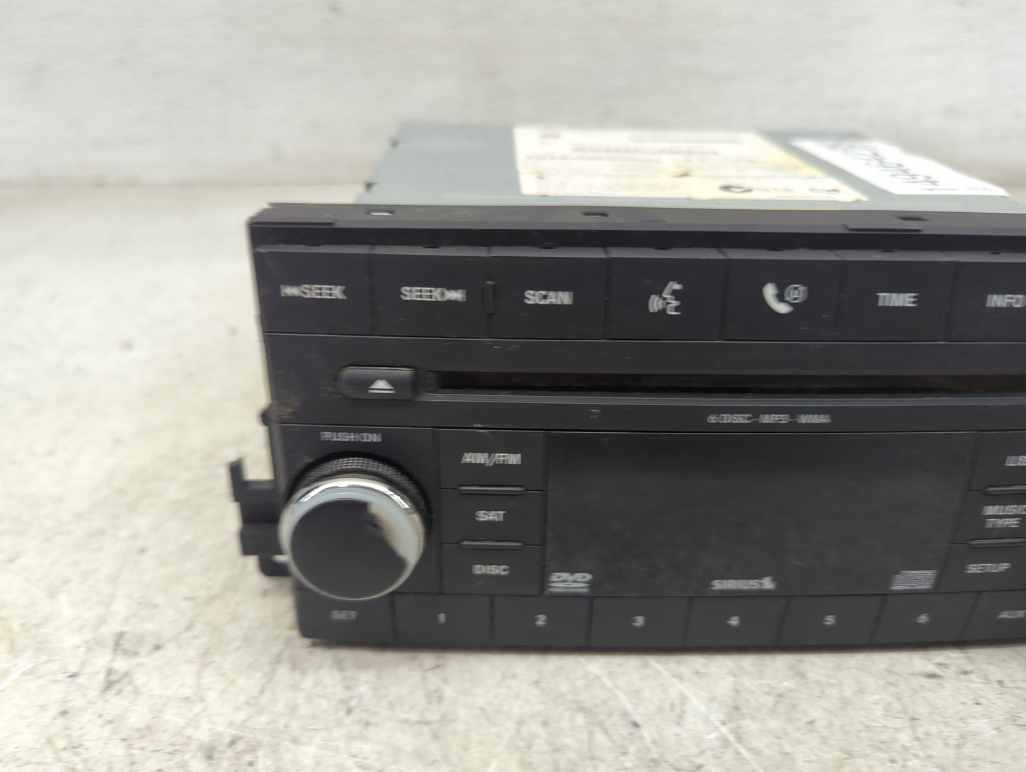 2008 Dodge Dakota Radio AM FM Cd Player Receiver Replacement P/N:05064922AG Fits OEM Used Auto Parts - Oemusedautoparts1.com