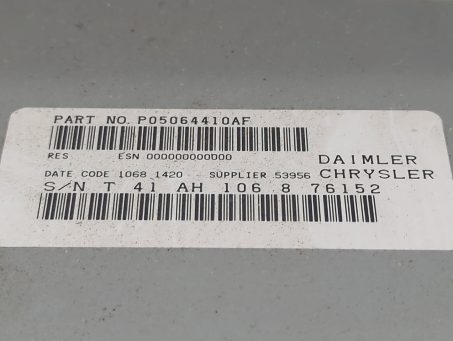 2005-2007 Dodge Dakota Radio AM FM Cd Player Receiver Replacement P/N:P05064410AF Fits Fits 2004 2005 2006 2007 2008 2009 20