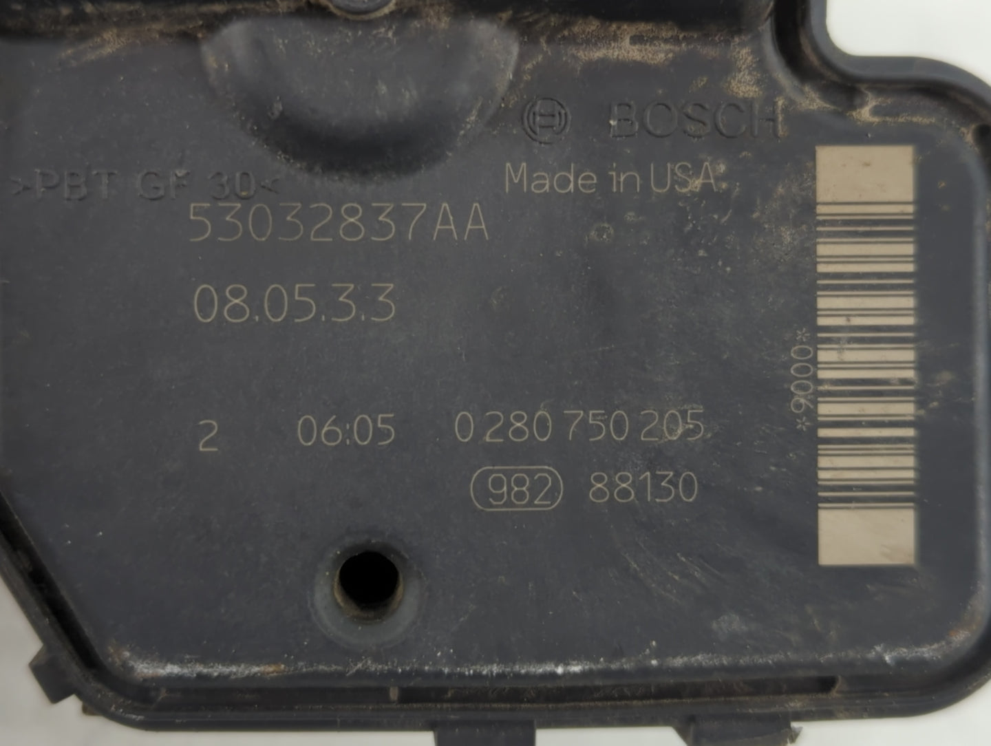 2008-2010 Dodge Dakota Throttle Body P/N:0 280 750 205 53032837AA Fits Fits 2008 2009 2010 2011 2012 2013 OEM Used Auto Part