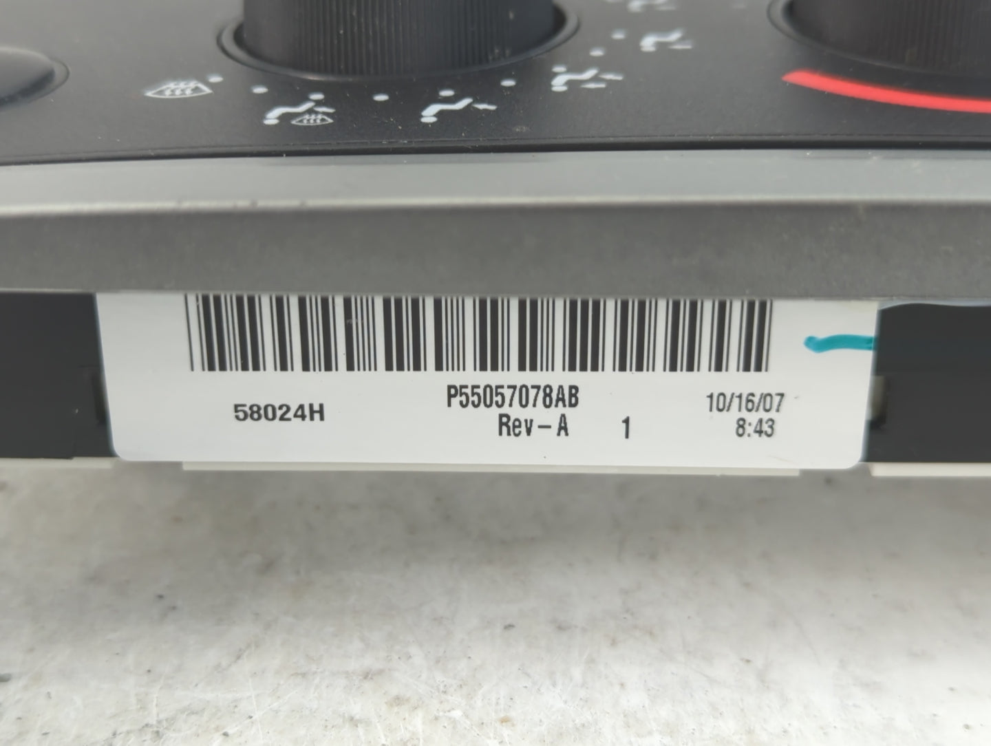 2008-2011 Dodge Dakota Climate Control Module Temperature AC/Heater Replacement Fits Fits 2008 2009 2010 2011 OEM Used Auto 