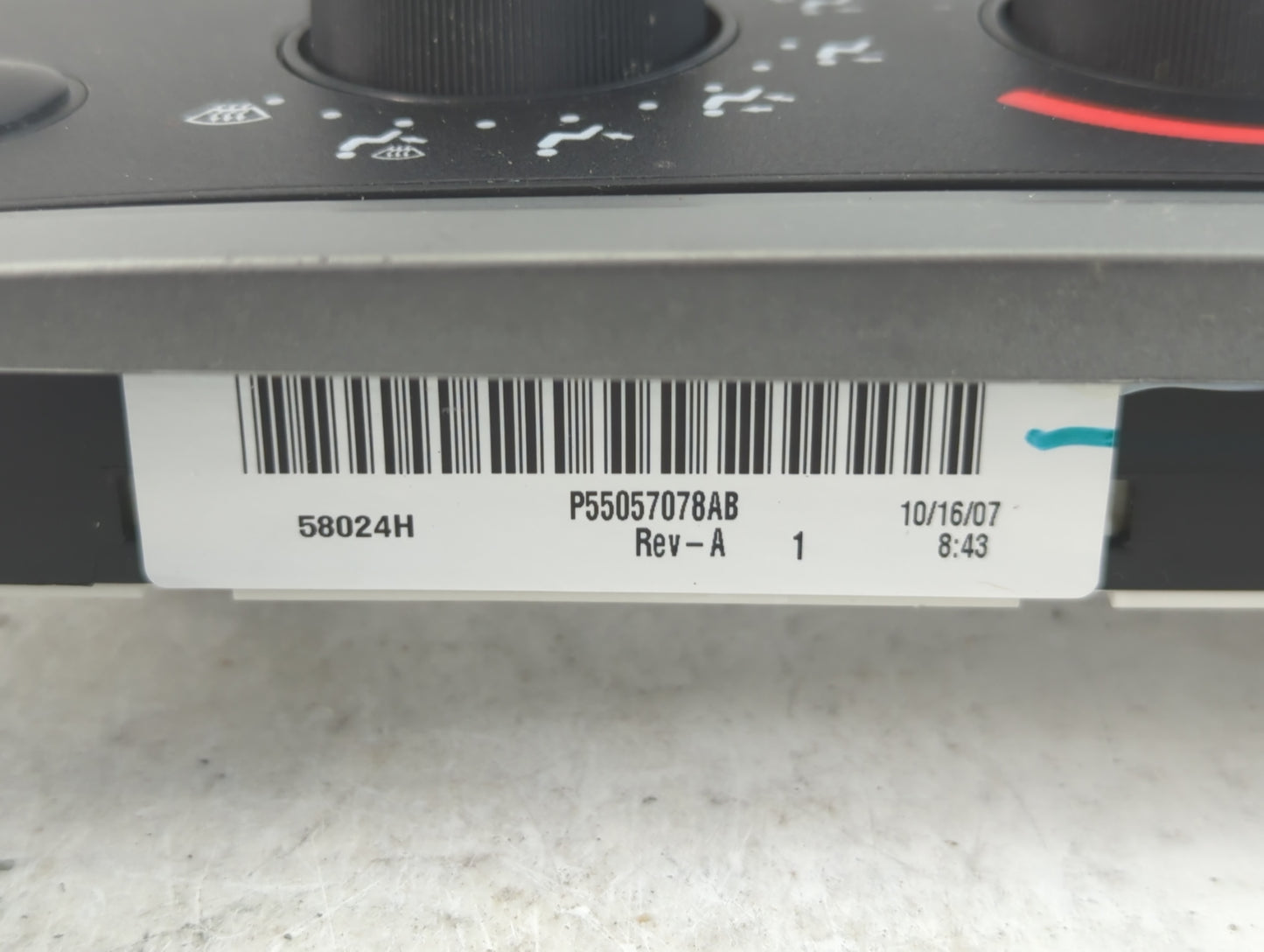 2008-2011 Dodge Dakota Climate Control Module Temperature AC/Heater Replacement Fits Fits 2008 2009 2010 2011 OEM Used Auto 