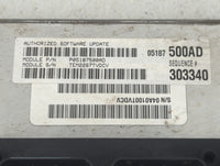 2008-2009 Dodge Durango PCM Engine Control Computer ECU ECM PCU OEM P/N:05187500AD Fits Fits 2008 2009 OEM Used Auto Parts -