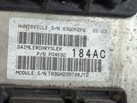 2008-2009 Dodge Durango PCM Engine Control Computer ECU ECM PCU OEM P/N:P04692184AC Fits Fits 2008 2009 OEM Used Auto Parts 