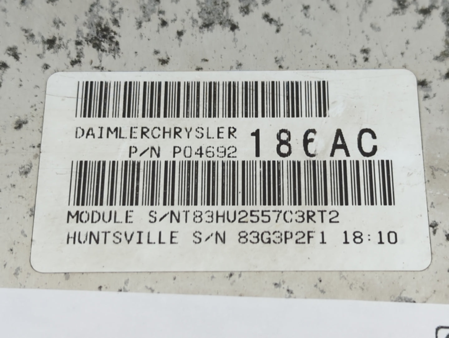 2008 Dodge Durango PCM Engine Control Computer ECU ECM PCU OEM P/N:04692186AC Fits OEM Used Auto Parts - Oemusedautoparts1.c