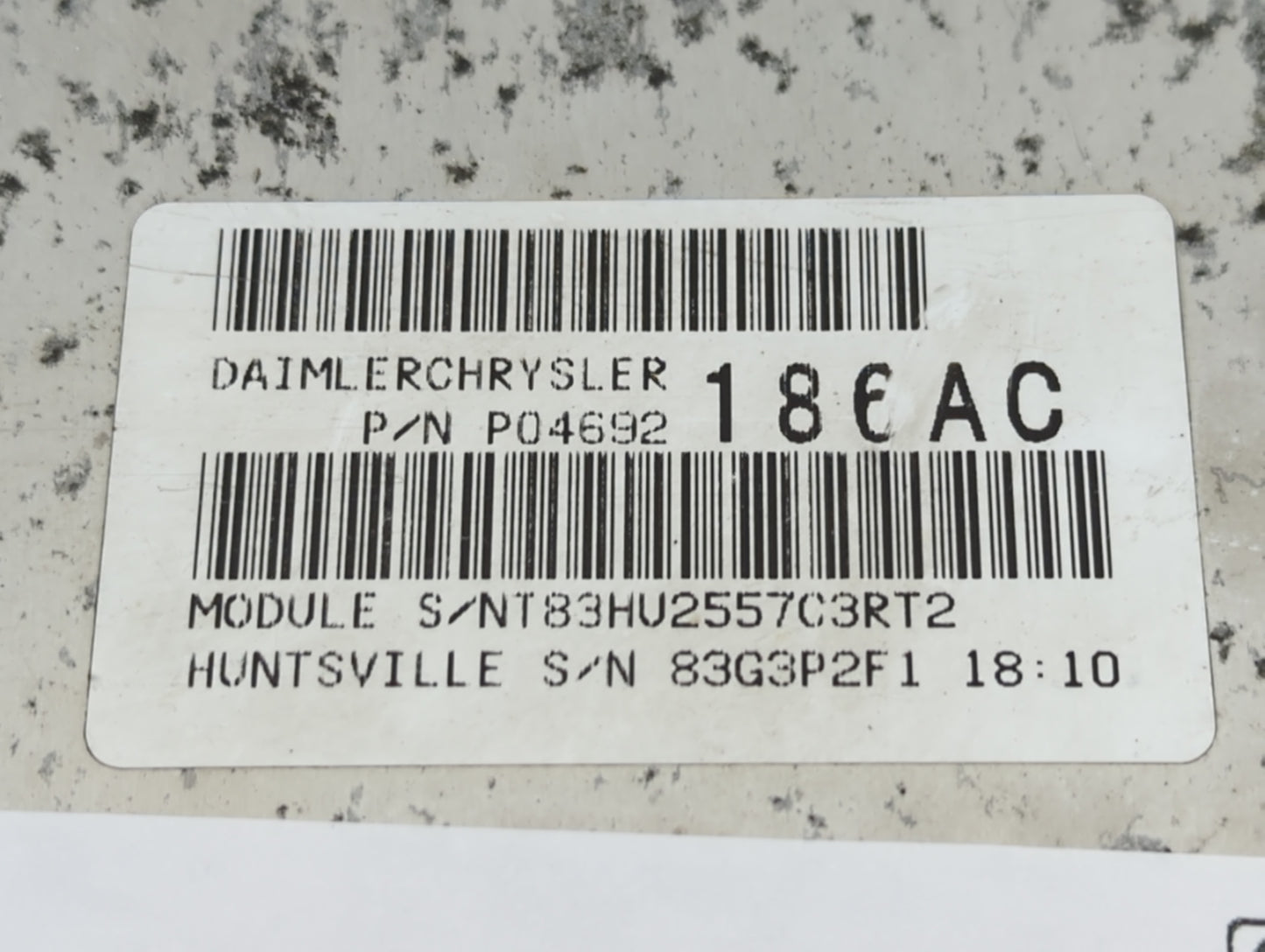 2008 Dodge Durango PCM Engine Control Computer ECU ECM PCU OEM P/N:04692186AC Fits OEM Used Auto Parts - Oemusedautoparts1.c