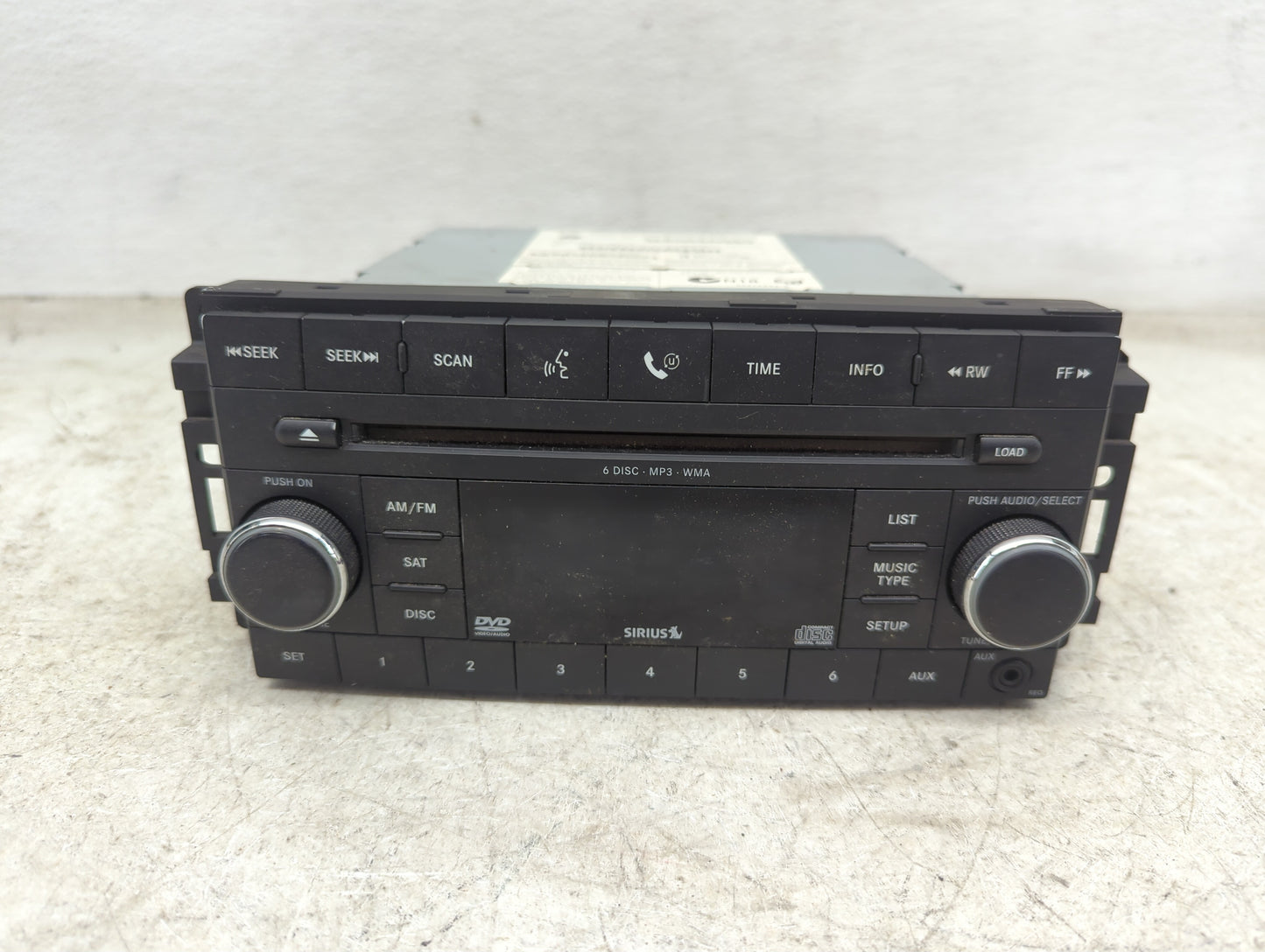 2008 Dodge Durango Radio AM FM Cd Player Receiver Replacement P/N:05064922AE Fits Fits 2007 2009 2010 2011 OEM Used Auto Par