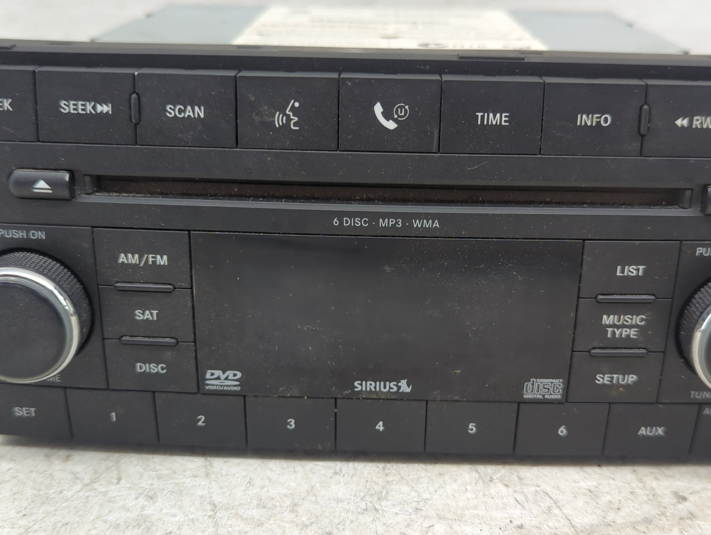 2008 Dodge Durango Radio AM FM Cd Player Receiver Replacement P/N:05064922AE Fits Fits 2007 2009 2010 2011 OEM Used Auto Par