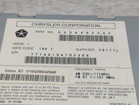 2008 Dodge Durango Radio AM FM Cd Player Receiver Replacement P/N:05064922AE Fits Fits 2007 2009 2010 2011 OEM Used Auto Par