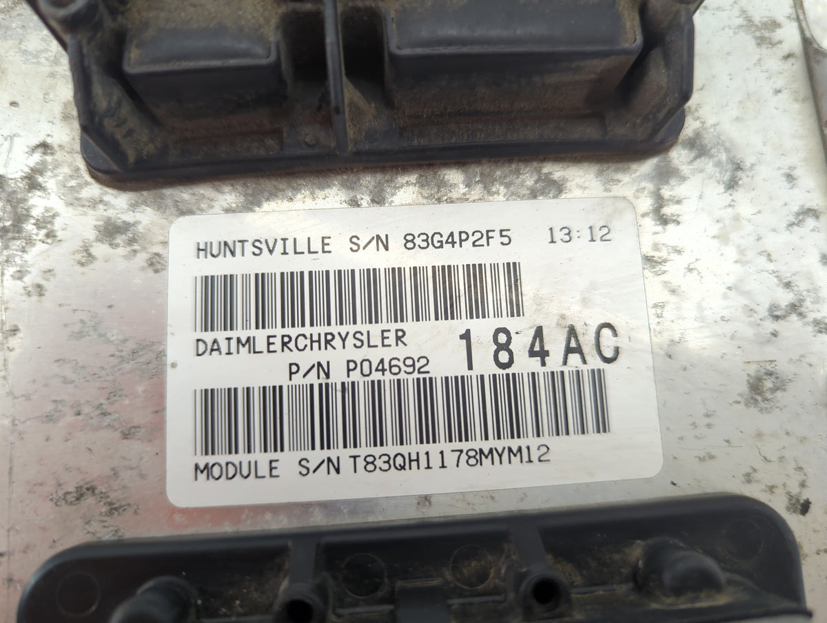 2008-2009 Dodge Durango PCM Engine Control Computer ECU ECM PCU OEM P/N:P04692184AC Fits 2008 2009 OEM Used Auto Parts - Oem