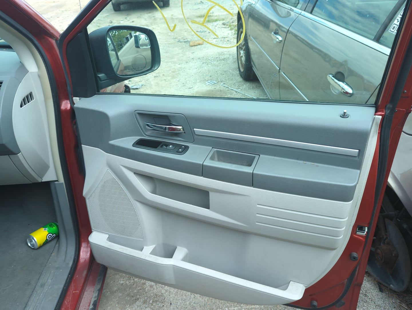 2008 Dodge Grand Caravan Front Right Passenger Interior Door Panel Trim - Oemusedautoparts1.com