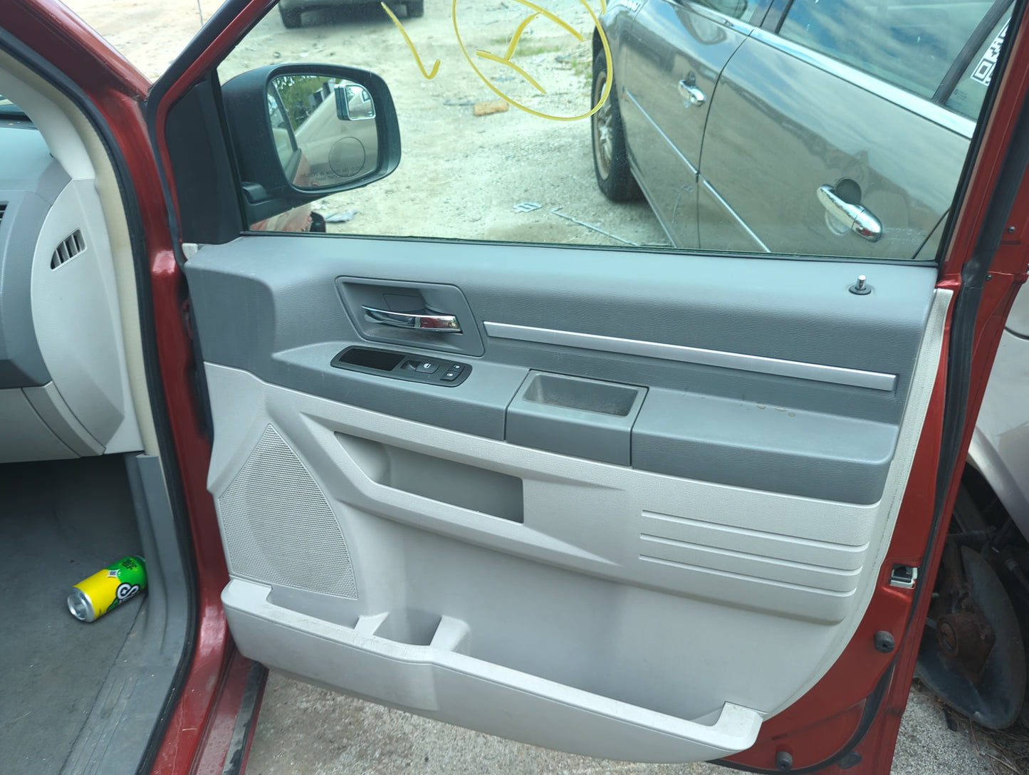 2008 Dodge Grand Caravan Front Right Passenger Interior Door Panel Trim - Oemusedautoparts1.com