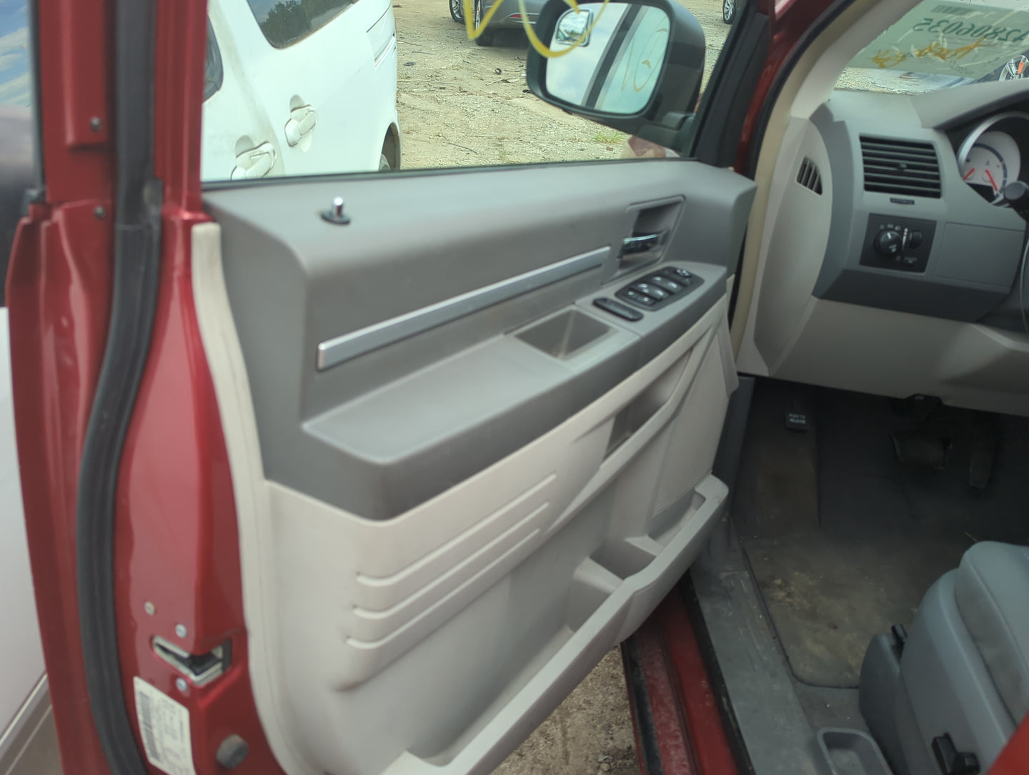 2008 Dodge Grand Caravan Front Left Driver Interior Door Panel Trim - Oemusedautoparts1.com