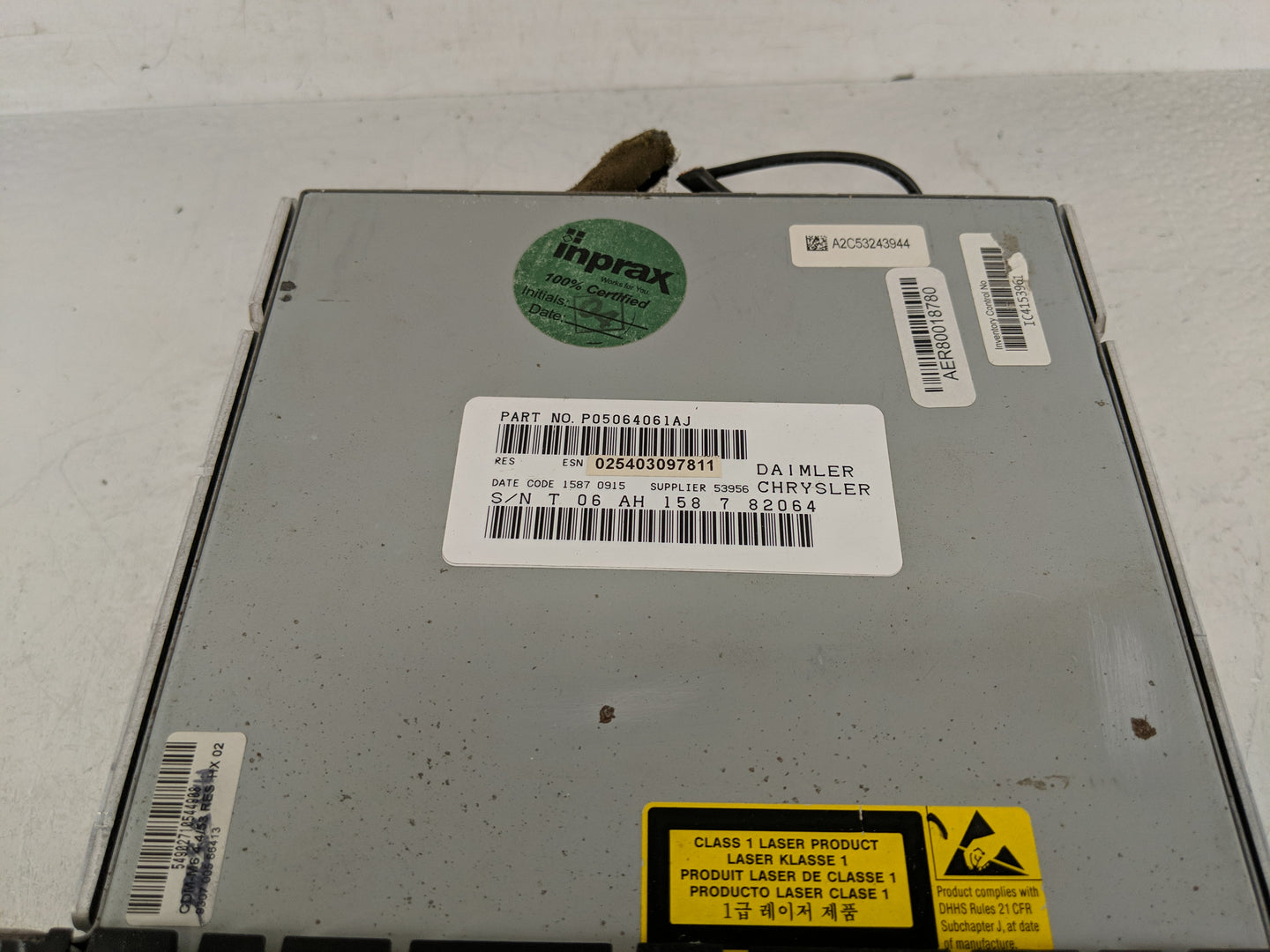 2008 Dodge Grand Caravan Radio AM FM Cd Player Receiver Replacement P/N:P05064061AJ Fits OEM Used Auto Parts - Oemusedautopa