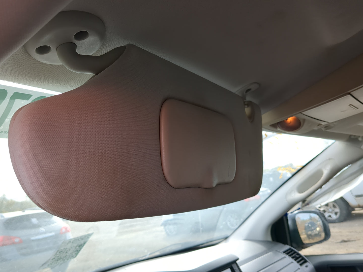 2008-2010 Dodge Grand Caravan Sun Visor Shade Replacement Driver Left Mirror Fits Fits 2008 2009 2010 OEM Used Auto Parts - 