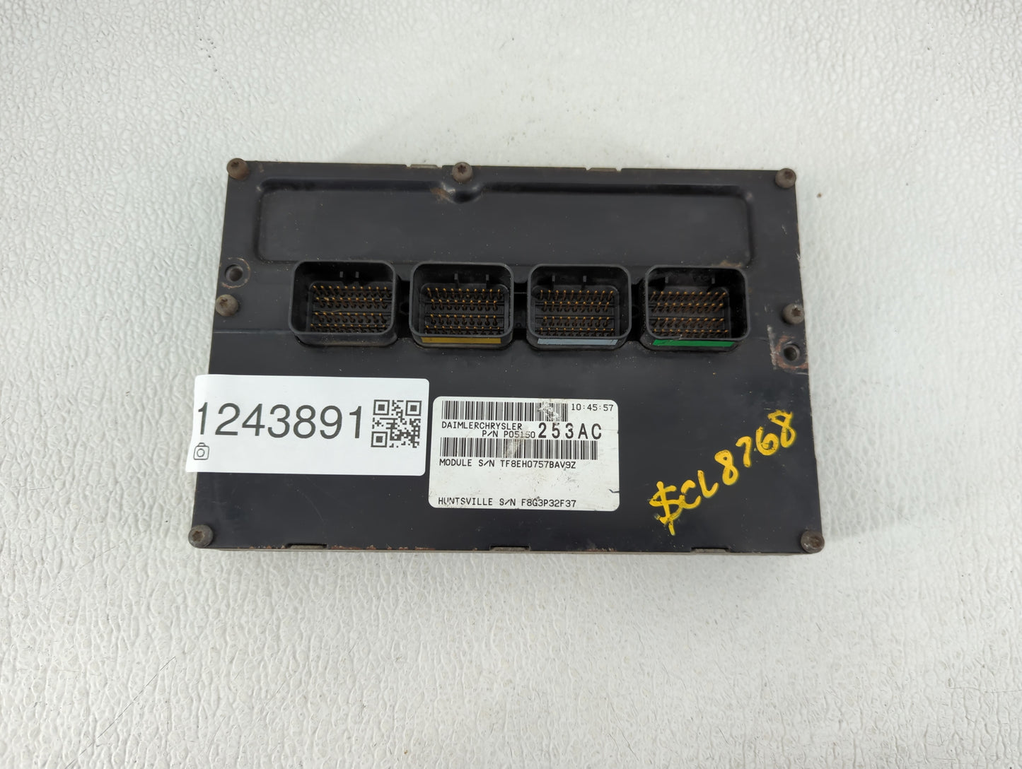2008-2010 Dodge Grand Caravan PCM Engine Control Computer ECU ECM PCU OEM P/N:P05150253AC Fits Fits 2008 2009 2010 OEM Used 