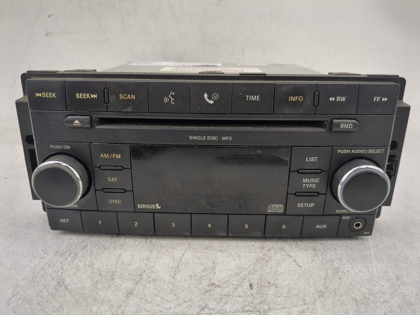 2008 Dodge Grand Caravan Radio AM FM Cd Player Receiver Replacement P/N:P05064421AF P05064421AE Fits OEM Used Auto Parts - O