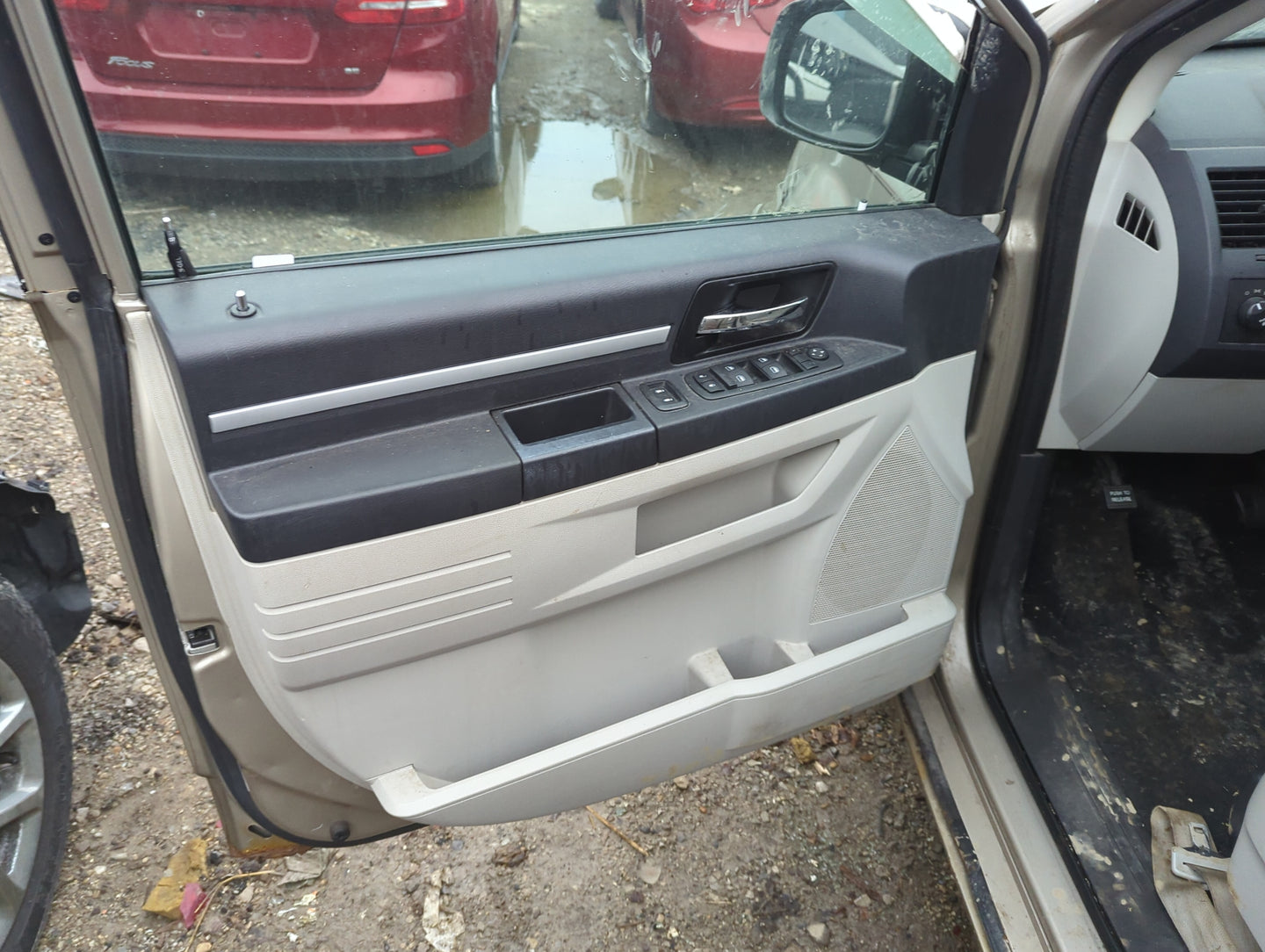 2008 Dodge Grand Caravan Front Left Driver Interior Door Panel Trim - Oemusedautoparts1.com