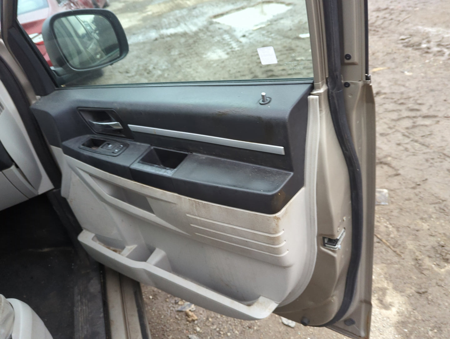 2008 Dodge Grand Caravan Front Right Passenger Interior Door Panel Trim - Oemusedautoparts1.com