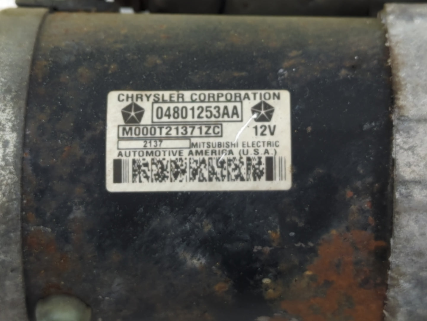 2005-2008 Dodge Ram 1500 Car Starter Motor Solenoid OEM P/N:04801253AA Fits Fits 2005 2006 2007 2008 OEM Used Auto Parts - O