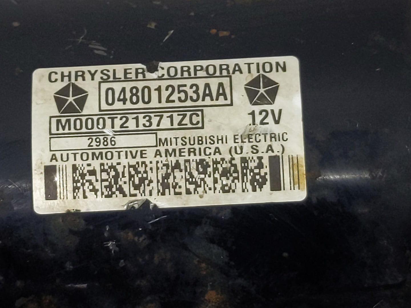 2005-2008 Dodge Ram 1500 Car Starter Motor Solenoid OEM P/N:04801253AA Fits Fits 2005 2006 2007 2008 OEM Used Auto Parts - O