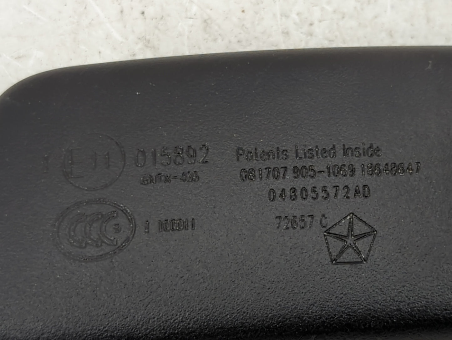 2008 Dodge Ram 1500 Interior Rear View Mirror Replacement OEM P/N:04805572AD Fits OEM Used Auto Parts - Oemusedautoparts1.co