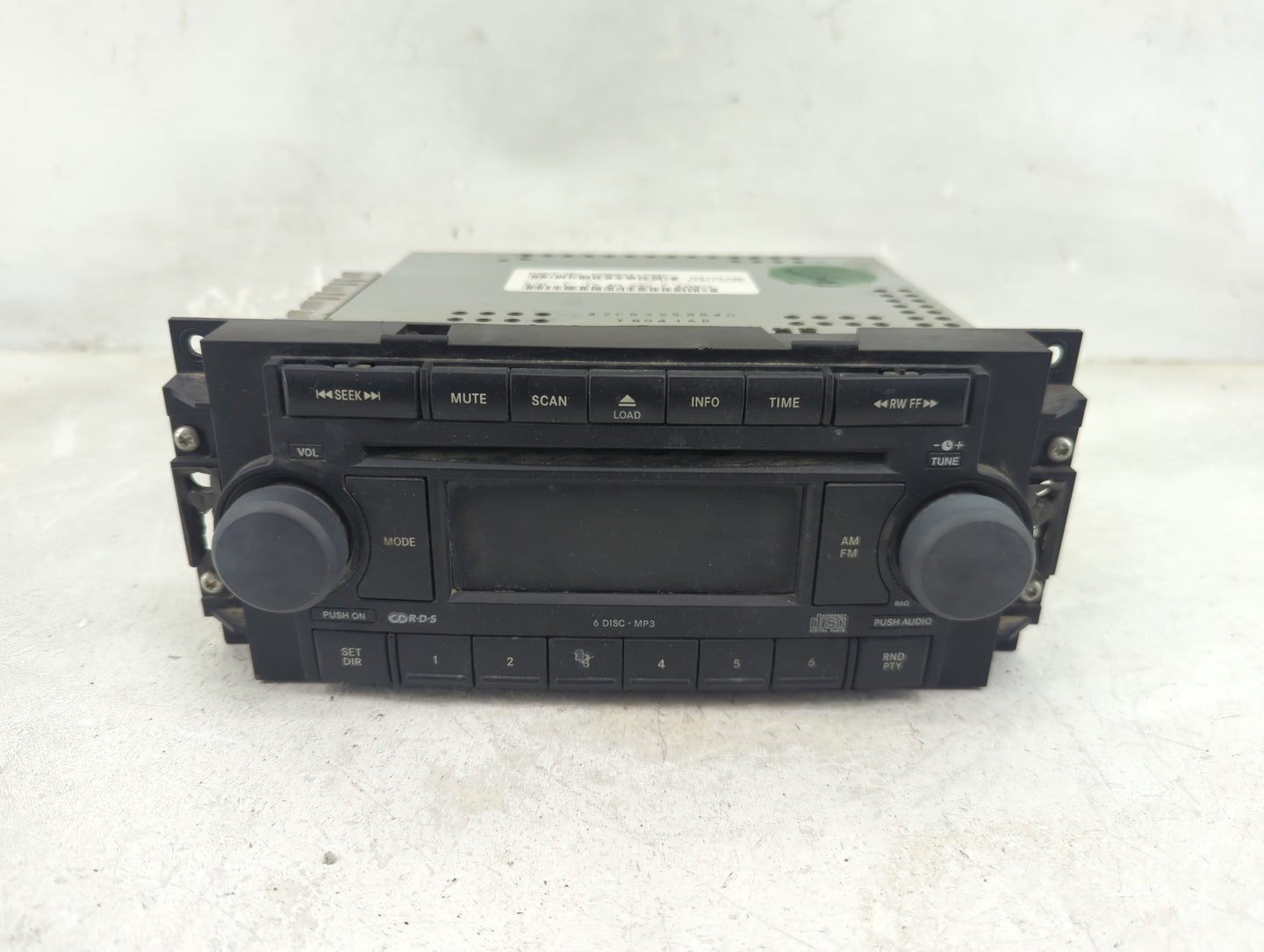2006-2008 Dodge Ram 1500 Radio AM FM Cd Player Receiver Replacement P/N:P05091175AF Fits Fits 2004 2005 2006 2007 2008 2009 