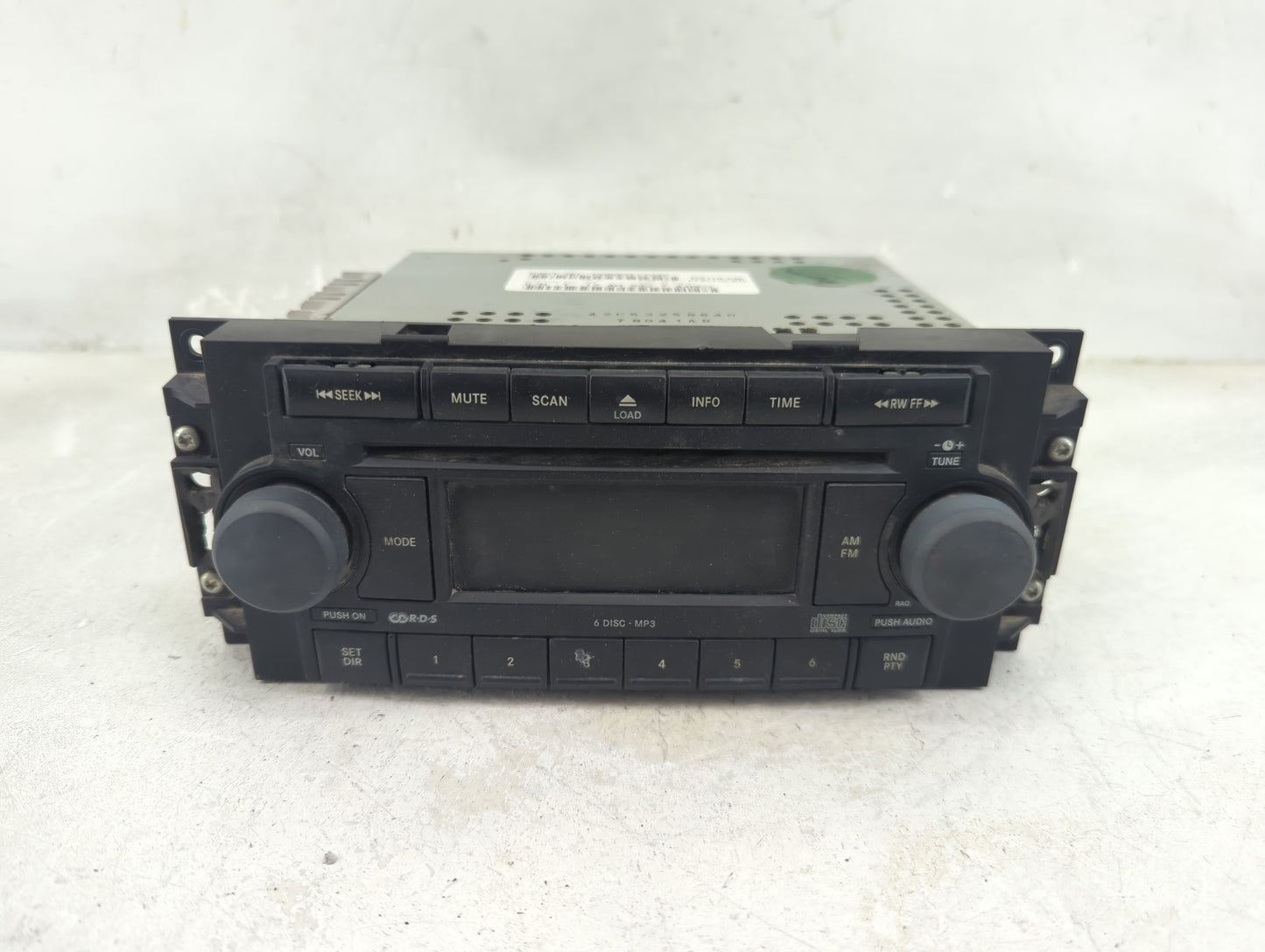 2006-2008 Dodge Ram 1500 Radio AM FM Cd Player Receiver Replacement P/N:P05091175AF Fits Fits 2004 2005 2006 2007 2008 2009 