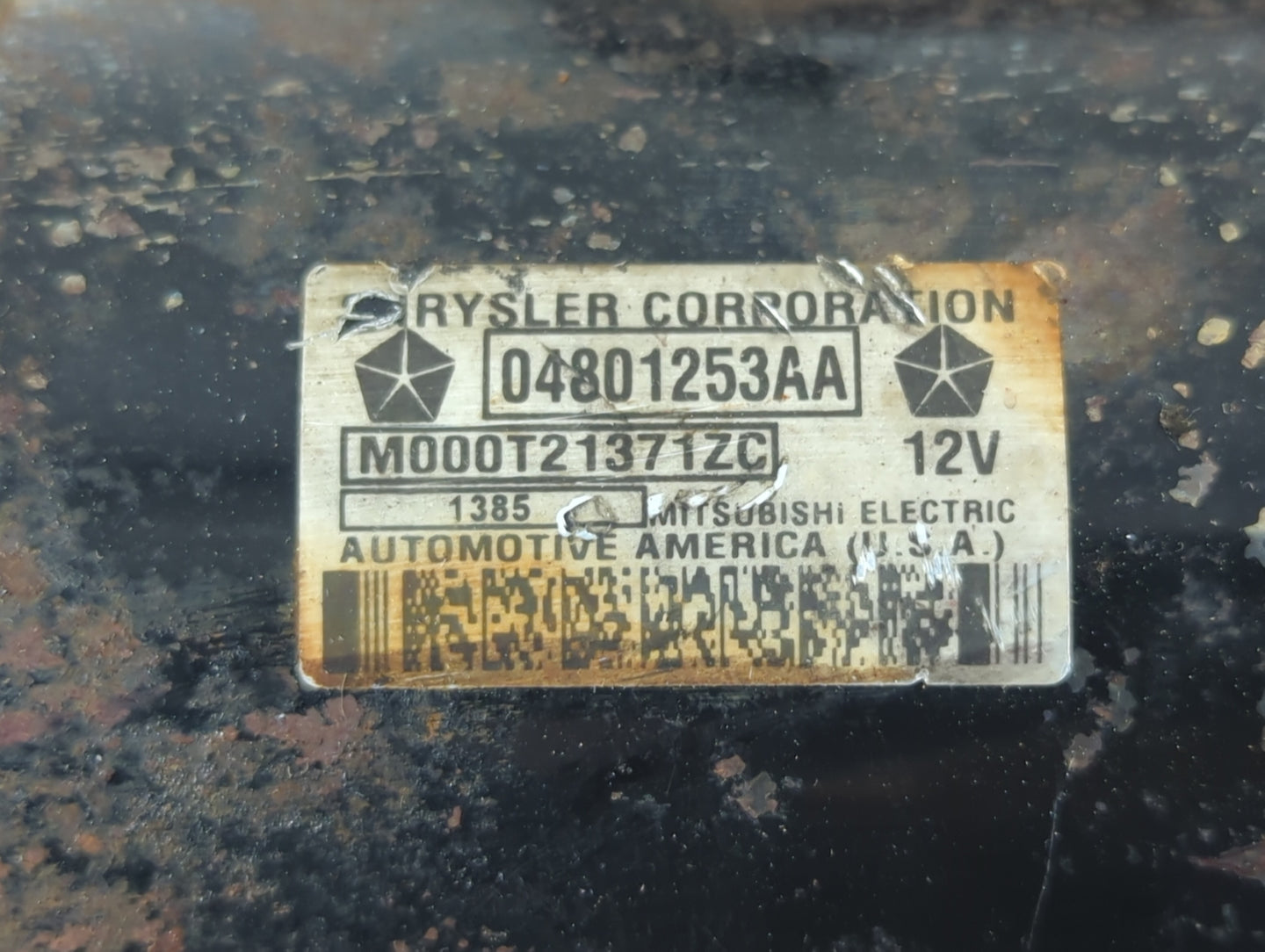 2005-2008 Dodge Ram 1500 Car Starter Motor Solenoid OEM P/N:04801253AA Fits Fits 2005 2006 2007 2008 OEM Used Auto Parts - O