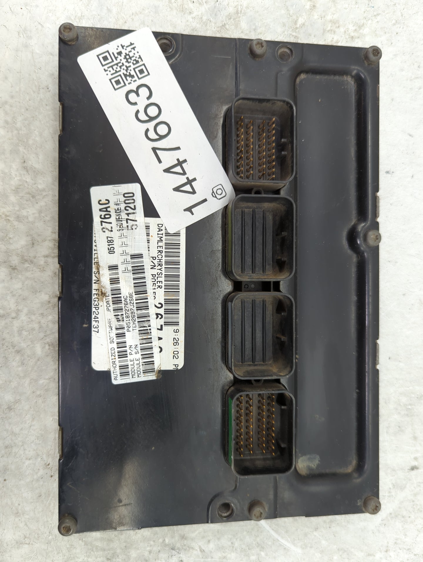 2008 Dodge Ram 2500 PCM Engine Control Computer ECU ECM PCU OEM P/N:P05187276AC 05187276AC, TEH2697JZS8E Fits OEM Used Auto 