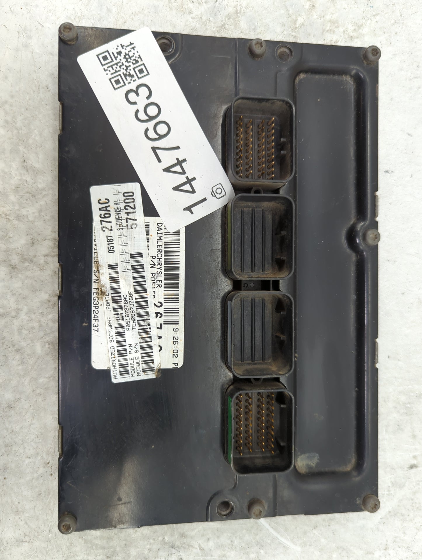 2008 Dodge Ram 2500 PCM Engine Control Computer ECU ECM PCU OEM P/N:P05187276AC 05187276AC, TEH2697JZS8E Fits OEM Used Auto 
