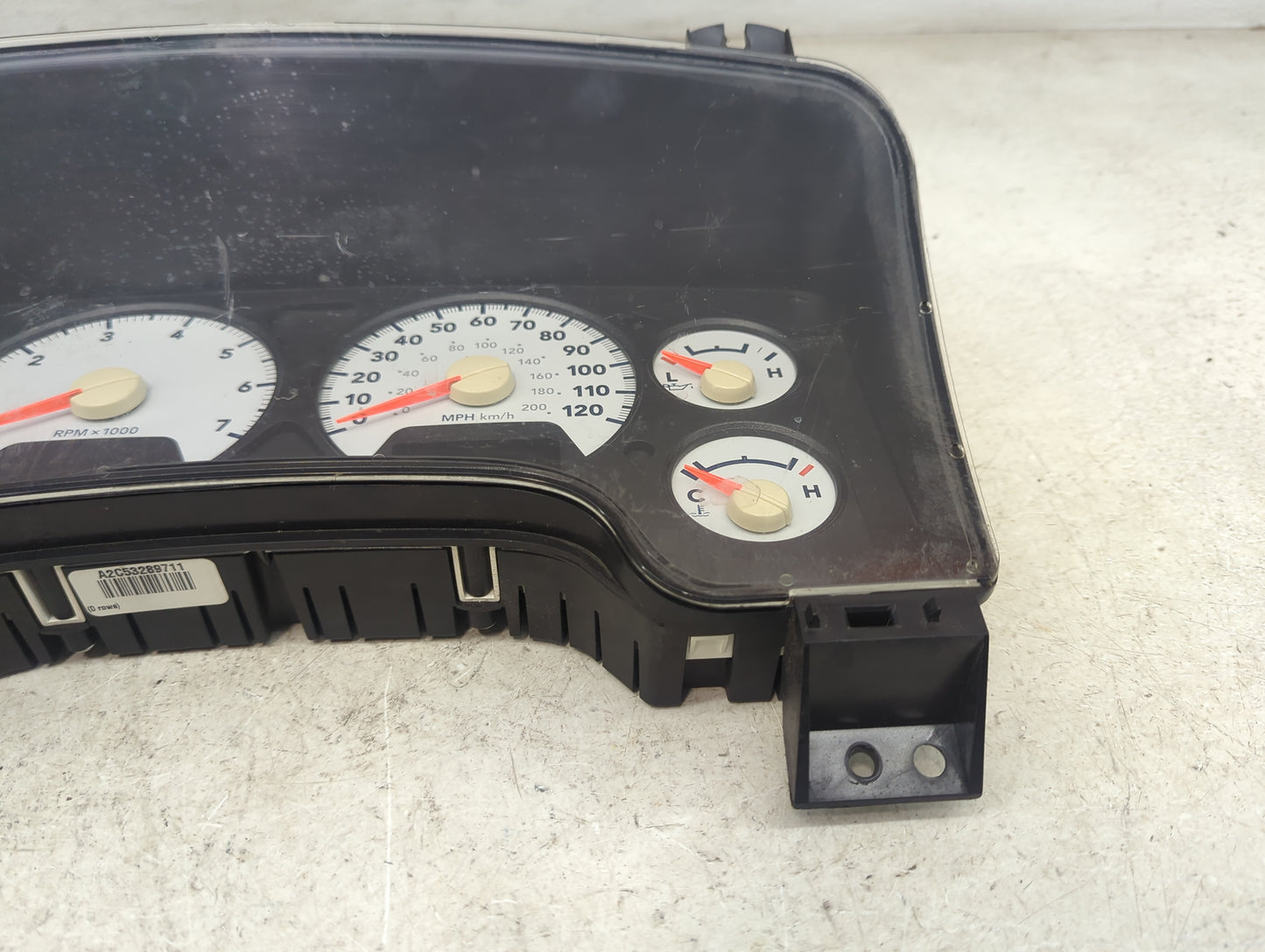2008 Dodge Ram 1500 Instrument Cluster Speedometer Gauges P/N:A2C53289711 P05172297AE Miles:137K Fits OEM Used Auto Parts - 