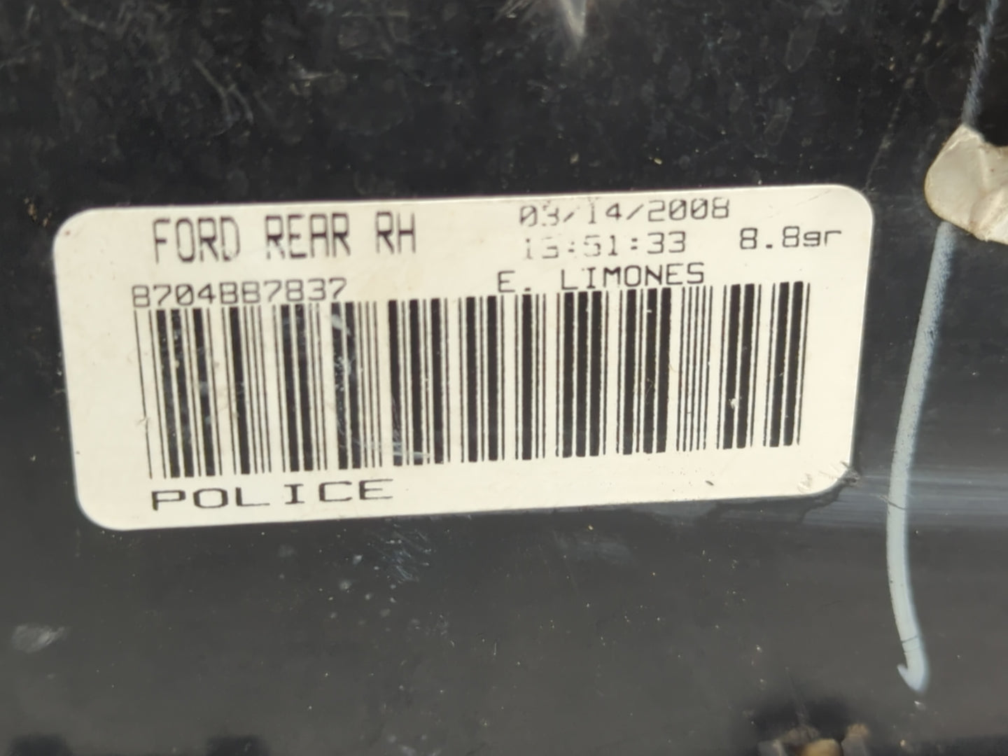 2000-2011 Ford Crown Victoria Tail Light Assembly Passenger Right OEM Fits OEM Used Auto Parts - Oemusedautoparts1.com