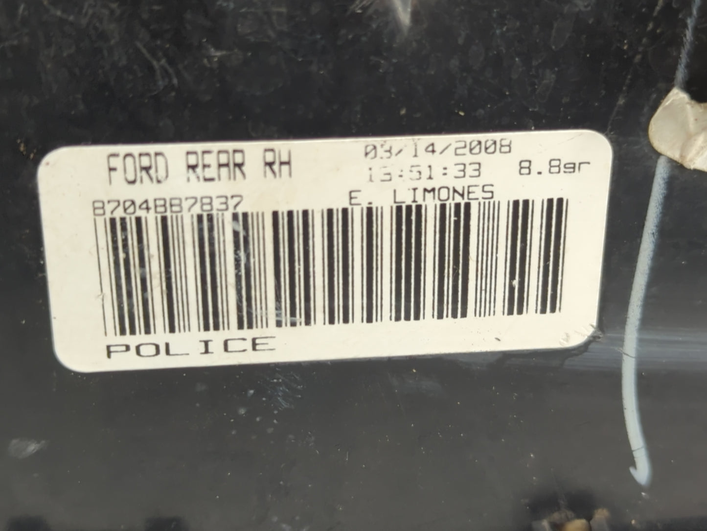 2000-2011 Ford Crown Victoria Tail Light Assembly Passenger Right OEM Fits OEM Used Auto Parts - Oemusedautoparts1.com